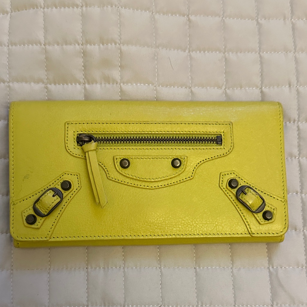 Balenciaga Yellow Women's Wallet
